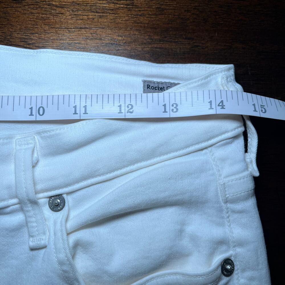 Citizens of Humanity Skinny Jeans Rocket Crop High Rise White Sculpt Size 29 - Picture 11 of 13
